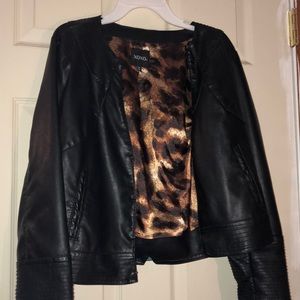 Faux leather jacket